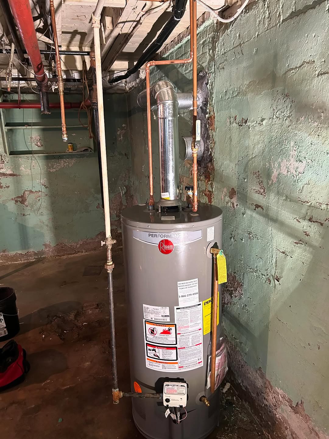 Atmospheric Water Heater Install — photo 1