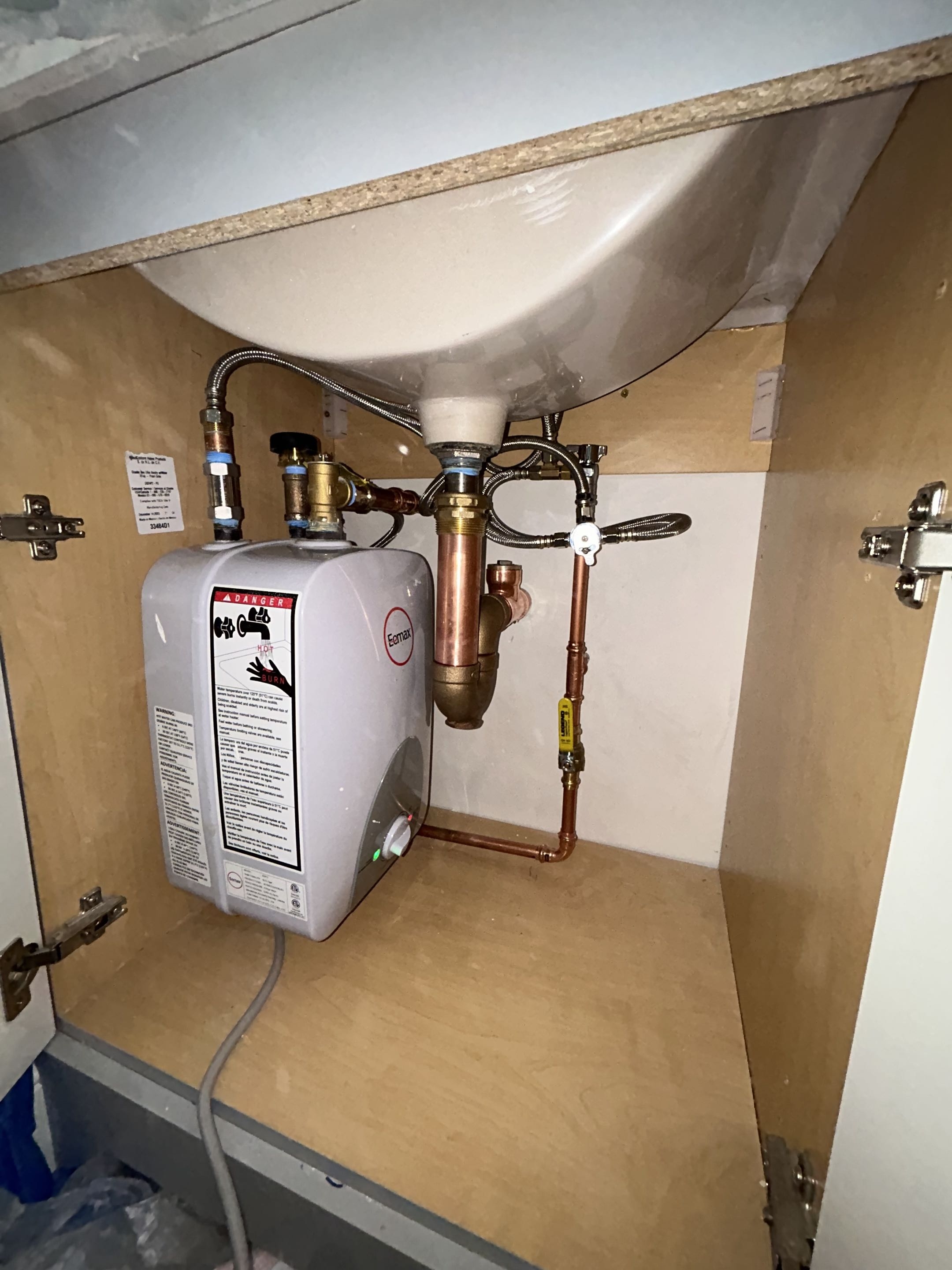 Compact Water Heater Cabinet — photo 1